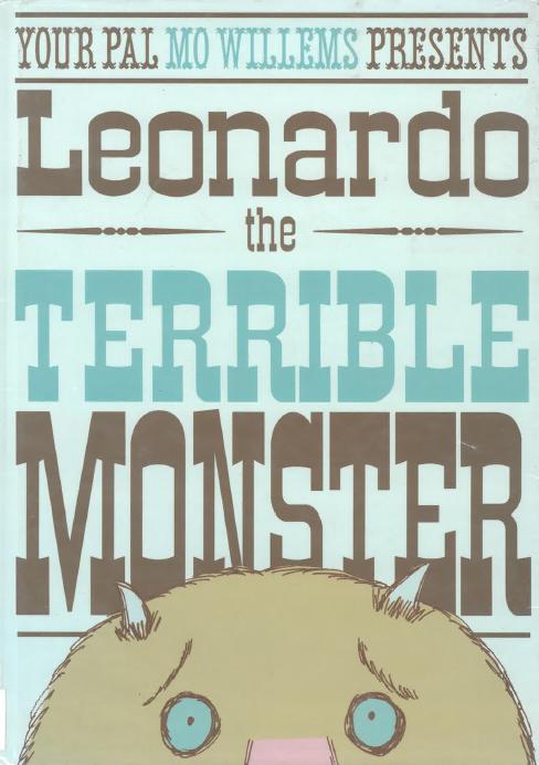 Book cover for 'Leonardo the Terrible Monster.'