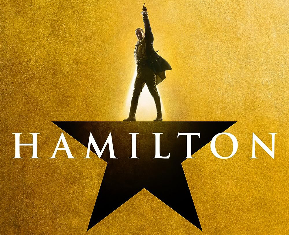 Film poster for the musical 'Hamilton.'