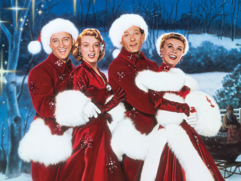 Promotional image of the cast of White Christmas.