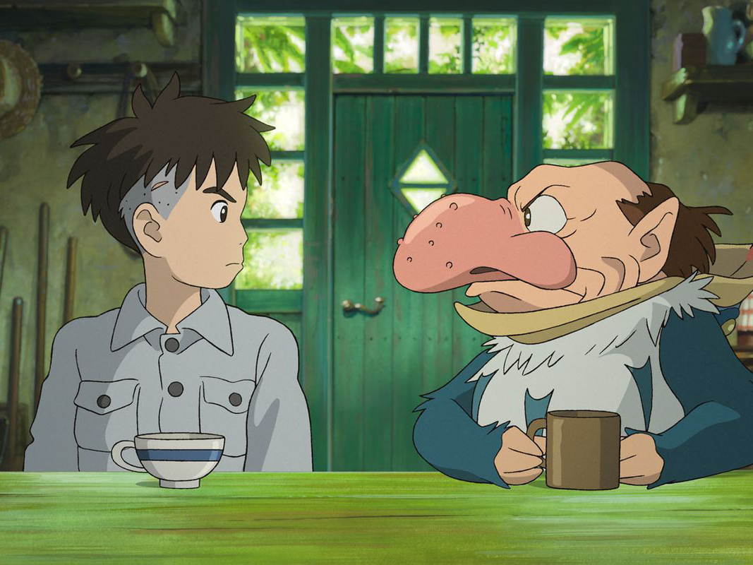 Film still from The Boy and the Heron.