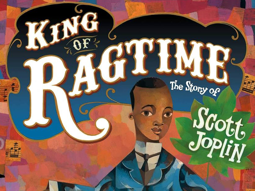 Photo of the book cover for King of Ragtime: The Story of Scott Joplin.