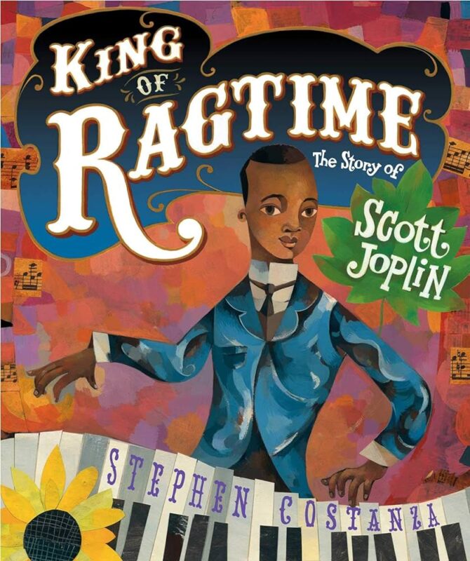 Photo of the book cover for King of Ragtime: The Story of Scott Joplin.