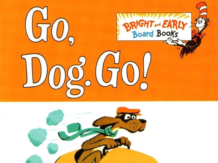 Cover of the book Go Dog Go by Dr. Seuss.