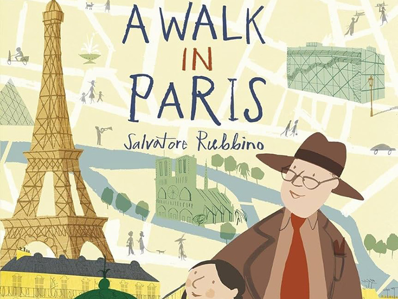 Book cover for A Walk in Paris by Salvator Rubbino.